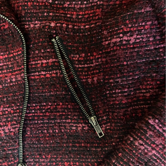 Dana Buchman tweed jacket. Just below the waist with front zipper. - Picture 2 of 8